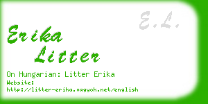 erika litter business card